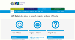 Desktop Screenshot of iatiregistry.org